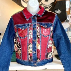 Custom denim jacket custom Day of the Dead